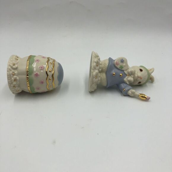 Lenox Occasions Easter Bunny and Egg Salt and Pepper Shaker Set Seasonal Decor - Picture 6 of 12